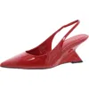 Inc Sairi Womens Patent Pointed Toe Slingback Heels In Multi
