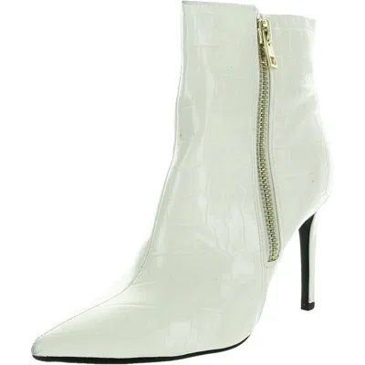 Inc Sarishaap Womens Embossed Manmade Ankle Boots