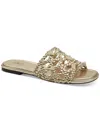 Inc Womens Satin Rhinestone Slide Sandals In Multi