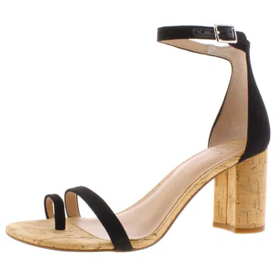 Inc Wanada Womens Block Heel Ankle Strap Dress Sandals In Black