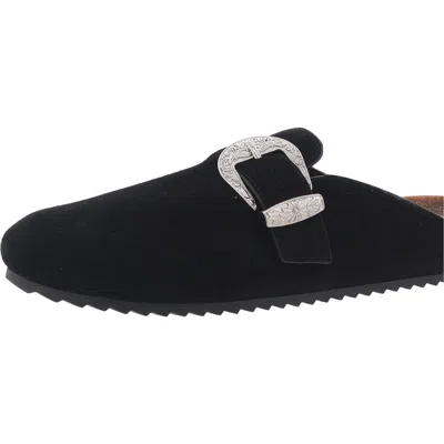 Inc Wenna Womens Buckle Suede Slide Sandals In Black