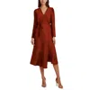 Inc Womens Belted Midi Wrap Dress