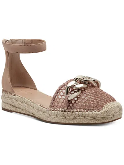 Inc Womens Closed Toe Ankle Strap Espadrille Heels In Brown