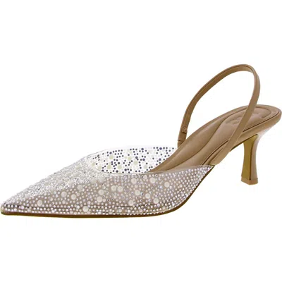 Inc Womens Embellished Dressy Slingback Heels In Multi