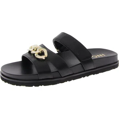 Inc Womens Embellished Manmade Slide Sandals In Multi