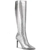 Inc Womens Extra Wide Calf Faux Leather Knee-high Boots In Multi