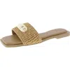 Inc Womens Faux Leather Embellished Slide Sandals In Multi