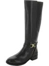 INC WOMENS FAUX LEATHER ROUND TOE MID-CALF BOOTS