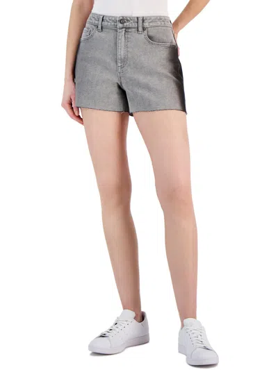 Inc Womens High Rise Ombre Cutoff Shorts In Gray