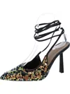 INC WOMENS SEQUINED POINTED TOE PUMPS