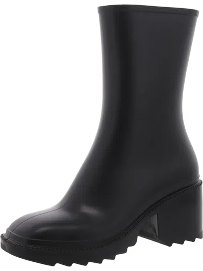 Inc Womens Square Toe Zipper Mid-calf Boots In Black
