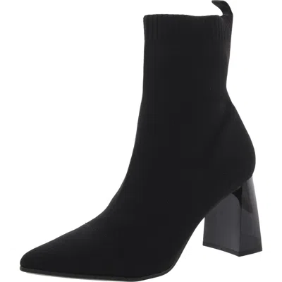 Inc Womens Stretch Manmade Booties In Black