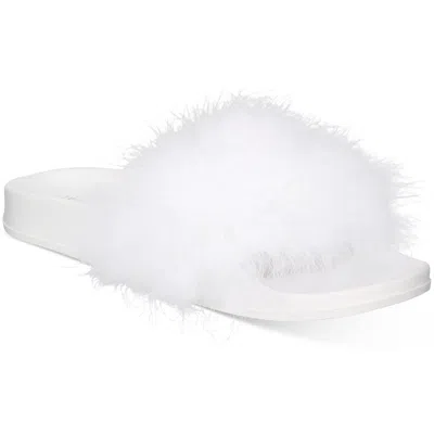 Inc Womens Turkey Feathers Feathers Slide Sandals In Multi