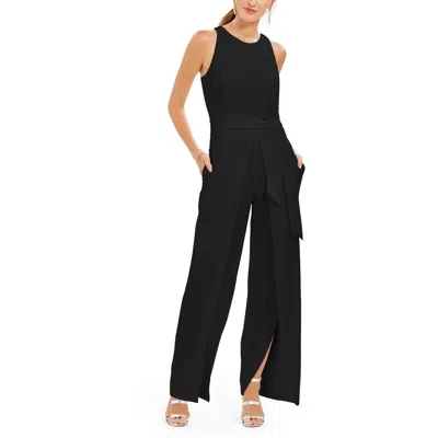 Inc Womens Wide Leg Sleeveless Jumpsuit In Black