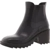 Inc Womens Zipper Rubber Rain Boots In Black