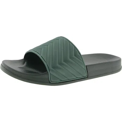 Inc Xander Mens Peep-toe Footbed Pool Slides In Green
