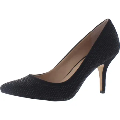 Inc Zitah Womens Leopard Print Pointed Toe Dress Pumps In Black