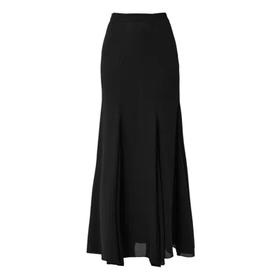 Incantevole Milano Women's Bias-cut Maxi Skirt In Black