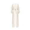 Incantevole Milano Women's Neutrals Kimono In Cream & Cappuccino In White