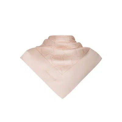 Incantevole Milano Women's Neutrals Silk Foulard In Cream & Cappuccino In White
