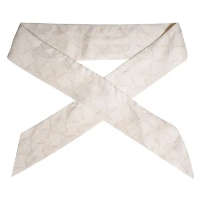 Incantevole Milano Women's Neutrals Twilly In Cream & Cappuccino Viscose