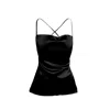 Incantevole Milano Women's Silk Camisole Blouse In Black In Black