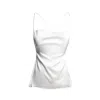 Incantevole Milano Women's Silk Camisole Blouse In White In White