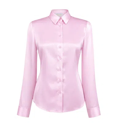 Incantevole Milano Women's Silk Shirt In Pink