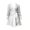 INCANTEVOLE MILANO WOMEN'S WHITE WRAP DRESS