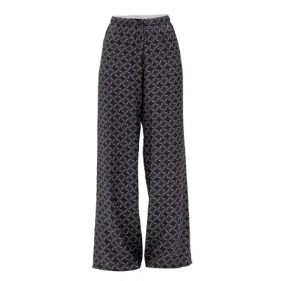 Incantevole Milano Women's Wide-leg Pants In Black & Cream