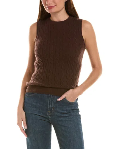 Incashmere 100% Cashmere Cable Vest In Multi
