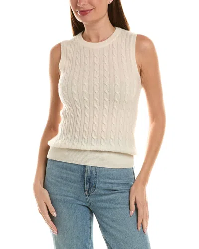 Incashmere 100% Cashmere Cable Vest In Yellow