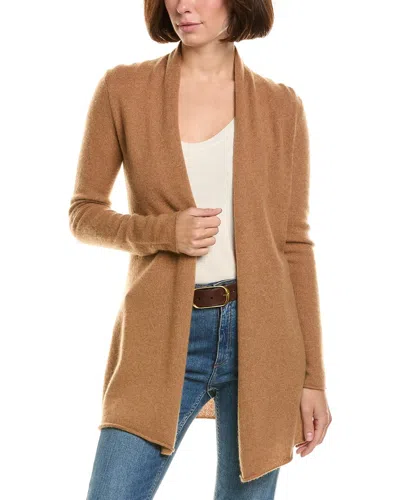 Incashmere 100% Cashmere Flyaway Cardigan In Brown