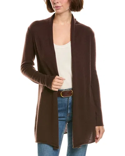 Incashmere 100% Cashmere Flyaway Cardigan In Brown