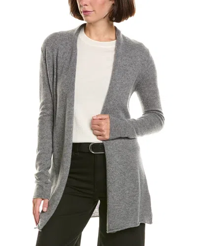 Incashmere 100% Cashmere Flyaway Cardigan In Grey