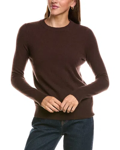 Incashmere Basic Crewneck 100% Cashmere Sweater In Brown