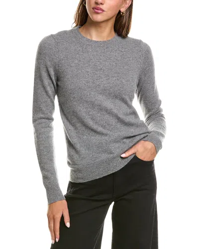 Incashmere Basic Crewneck 100% Cashmere Sweater In Grey