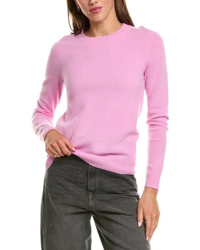 Incashmere Basic Crewneck 100% Cashmere Sweater In Pink