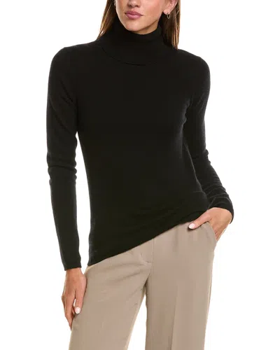 Incashmere Basic Turtleneck 100% Cashmere Sweater In Black