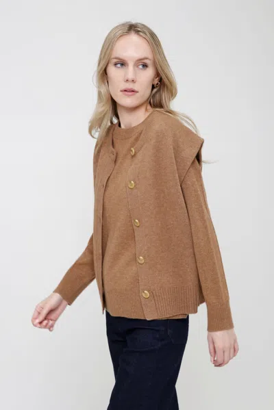 Incashmere Cashmere Blend With Exposed Seam In Gray