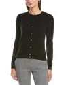Incashmere Cashmere Cardigan In Black