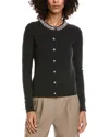 Incashmere Cashmere Cardigan In Black