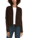 Incashmere Cashmere Open Cardigan In Brown