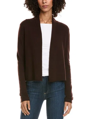 Incashmere Cashmere Open Cardigan In Brown
