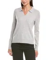 Incashmere Cashmere Polo Sweater In Gray