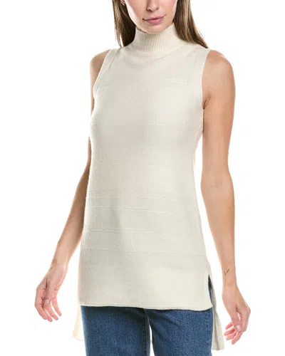 Incashmere Cashmere Sweater Tunic In White