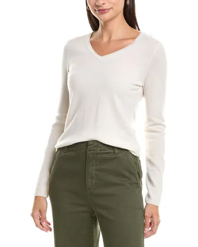 Incashmere Cashmere Sweater In White