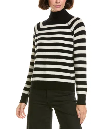 Incashmere Chuck Stripe Mock Neck Wool & Cashmere-blend Pullover In Multi