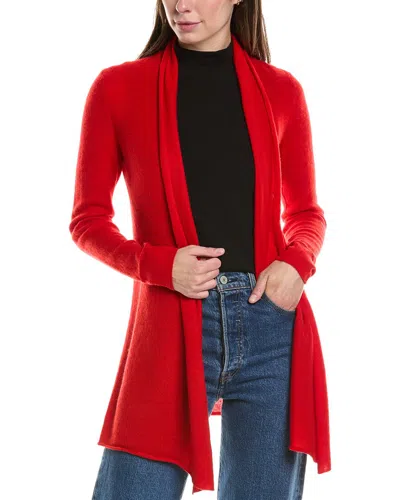 Incashmere Classic Cashmere Cardigan In Red