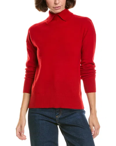 Incashmere Collared 100% Cashmere Pullover In Red